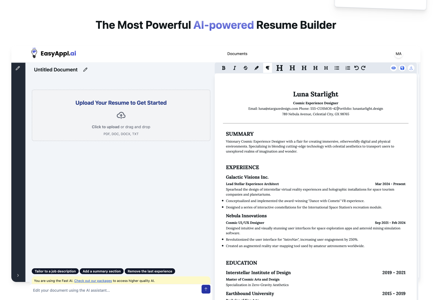 Easy Apply - Simplify Your Job Search with AI